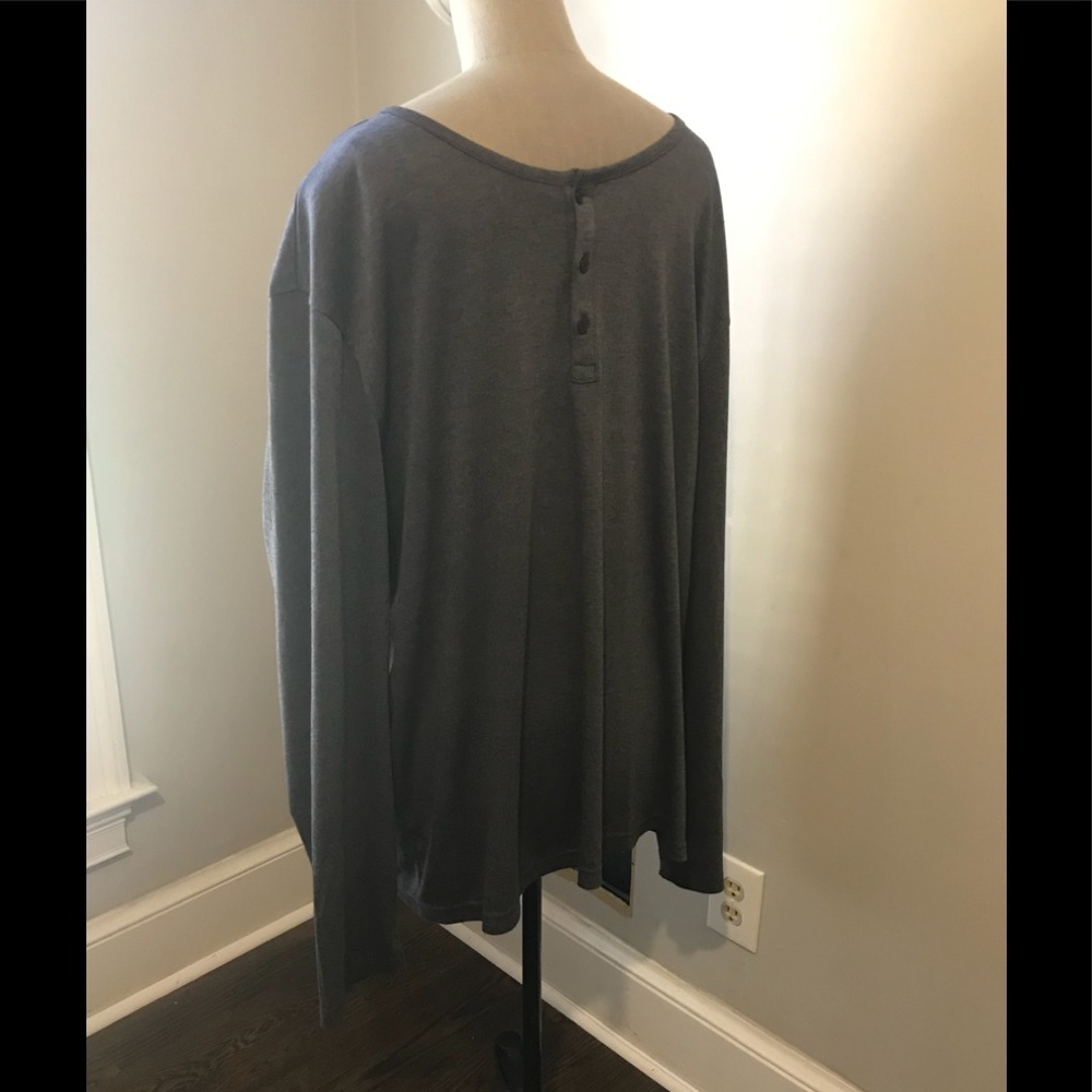 Alfani Stretch Long Sleeve, Button Down Tee 3XL